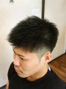 ヘアー クリエイト 縁(Hair Create en) ベリーショート×フェードスタイル