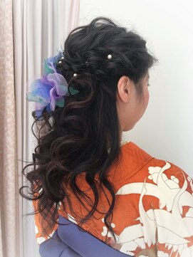 テラダ(TERADA) ハーフアップ