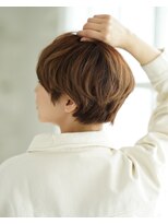 ウタ&nbsp;【uta 】丸みマニッシュボブ×オレンジベージュ