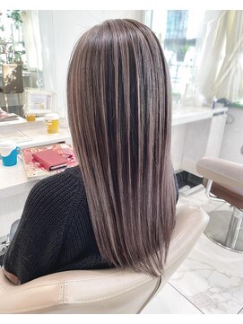 アッシュ 大宮店(Ash) 薄ピンクベージュ☆髪質改善バレイヤージュ☆