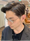 #メンズ#ハイライト#ブリーチ#センターパート#韓国#古沢提案