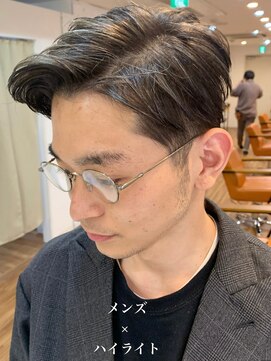 ノラキチジョウジ(NORA KICHIJOJI) #メンズ#ハイライト#ブリーチ#センターパート#韓国#古沢提案