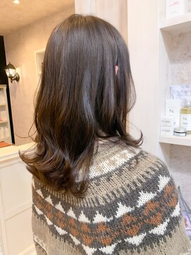 キャアリー(Caary) 福山市美容室Caary人気 冬カラー透明感マロンブラウン