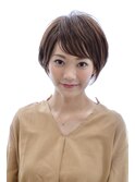 30代・40代・50代 小顔◎黒髪でも可愛く決まる大人ショートボブ