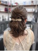 《ヘアアレンジ》ハーフアップ ボブ