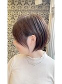 30代40代丸みショートヘア