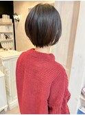 福山市美容室Caary 人気似合わせカット まるみショートボブ