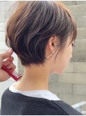 ふんわりショート小顔ヘア簡単スタイリングツヤ髪スタイリング