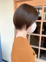 セル(CELL)&nbsp;オリーブベージュ×ショートボブ