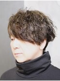 黒髪/グレーベージュ/レイヤーロング/前髪パーマ[三鷹/三鷹駅]