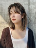 切りっぱなしボブ美髪カラー小顔カット似合わせカット