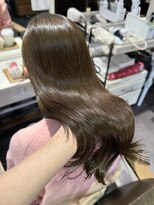 ハピネス 梅田茶屋町店(HAPPINESS) ブリーチなしダブルカラー/ベージュ オリーブベージュ