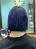 ダブルカラーでつくるネイビーブルー