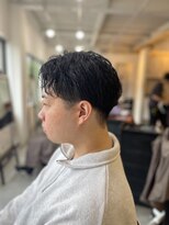 メンズカット バイ ソイクフ(メンズカット by SOY-KUFU) MEN'S HAIRダークアッシュマッシュパーマ