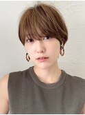 ショートボブ髪型30代40代50代前髪あり前髪なし面長丸顔【荒牧】