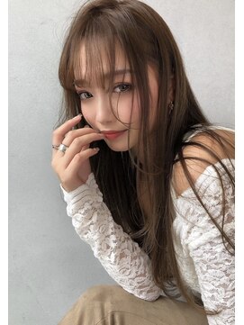 アンジェリカ 名古屋店(ANGELICA) シースルーバング顔まわりレイヤーナチュラルスタイル