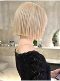 大人美人透明感カラーインナーカラーハイトーンホワイトベージュ