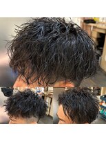 銀座マツナガ 神田店&nbsp;20代30代40代ビジネス無造作お洒落パーマツーブロック刈り上げ