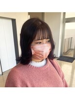 アチーブ ヘア デザイン(achieve hair design)&nbsp;ピンクブラウンカラー艶カラー大人可愛いナチュラルくびれヘア