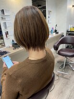 コワファーストナガサキシャンプーボーイ(COIFF1RST NAGASAKI SHAMPOO BOY)&nbsp;大人ショートボブ丸みショートカットマッシュショート前髪あり