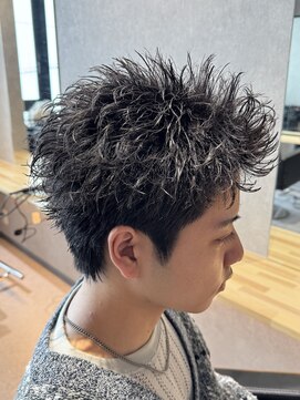 エデアンルクラ 下通(EDEAN Leclat) 熊本メンズパーマ スパイキーショート MEN'S HAIR メンズヘア