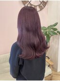 髪質改善カラー＊ラベンダーピンク