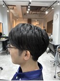 ツーブロックショート