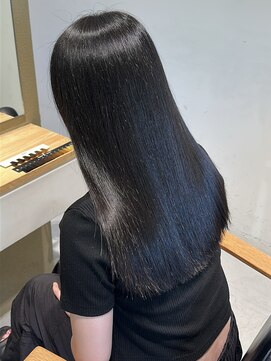 スリー(THREE) ブルーブラック/ダークブラウン