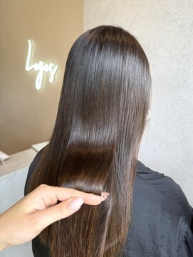 ロゴス 湖北本店(LOGOS) 着物ヘア/大人ガーリー/ダークアッシュ/似合わせカット/我孫子