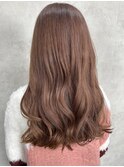 黒髪クラゲヘアーオリーブグレー小顔ココアベージュ