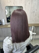 ラフィット 香椎(lafit)&nbsp;ピンクラベンダーブリーチカラー髪質改善艶カラートリートメント