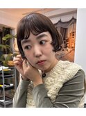 ミニボブ/ミニボブパーマ/ポイントパーマ