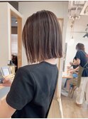 タッセルボブ×ハイライト[白髪ぼかしハイライト]