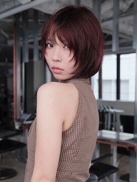 パーク(PAAQ) ボルドーカラー/ショートボブ/ショートカット/ショート/藤沢