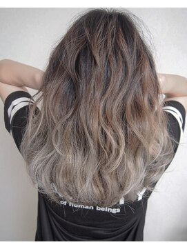 トーク 伊丹本店(TAL'KE) TAL'KE/グレージュバレイヤージュ×フェザーロング_170