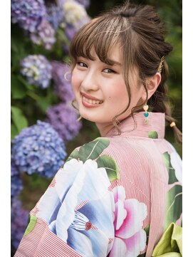 ヘアーアンドスパ アン コントゥール(hair&spa an contour) 大人可愛い☆浴衣やイベントにお呼ばれ小顔ヘアアレンジ♪3