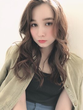 チョビー 銀座(chobii) グレージュ/デジタルパーマ/ひし形/人気/ゆるふわ/高柳