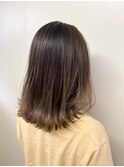 外ハネボブ×シースルーカラー♪