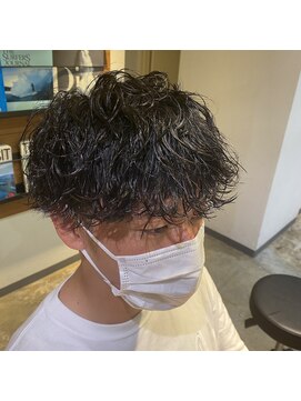 ヌーバイアンドライフ(NU. by and life) 波巻きパーマ[マッシュパーマ/グレージュアッシュ/秋色]