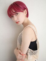 ブゾン(buZon)&nbsp;【buZonブゾン】耳掛けショート×ビビッドピンクカラー