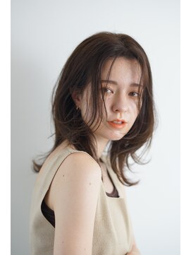 パール(PearL) 【PearL】段カット×ヌーディベージュカラー