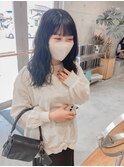 オリーブカラー×パーマ