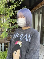 ミィ 表参道(mee.)&nbsp;【mee.】ヤジマ　丸みボブ　ハイトーンラベンダーカラー