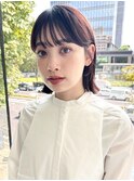 ボブ/ロブ/切りっぱなし/前髪/顔周りカット/銀座一丁目
