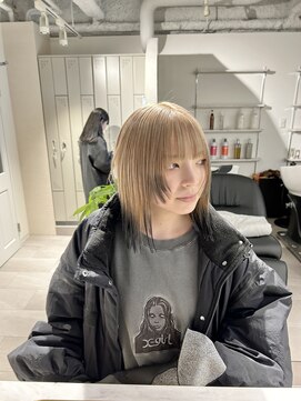 イオール 北千住(ior) ミルクティーベージュｘエンドカラー【ior北千住】【ior北千住】