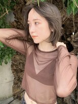 ローブ アオヤマ(LOAVE AOYAMA)&nbsp;春のレイヤーボブ/透けるアッシュベージュ　20代30代