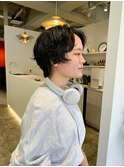 黒髪/オリーブグレー/ココアベージュ/小顔/クラゲヘアー