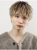 波巻きパーマメンズツイストスパイラルパーマツーブロック