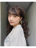 編み込みツインテール