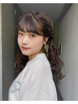 ミミバイカシュカシュ(mimi by cache cache) 編み込みツインテール